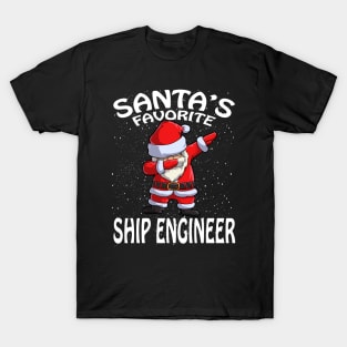 Santas Favorite Ship Engineer Christmas T-Shirt